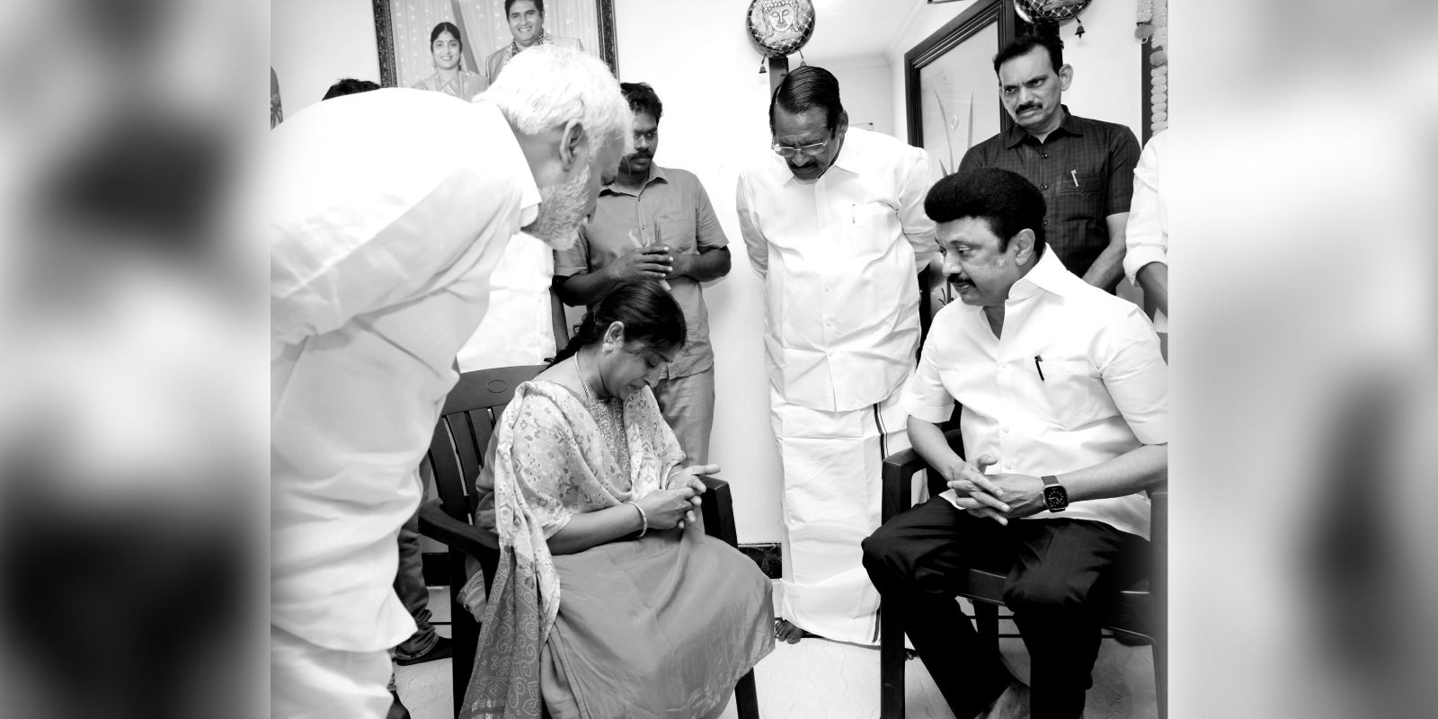 MK Stalin meets BSP Tamil Nadu chief Armstrong's wife