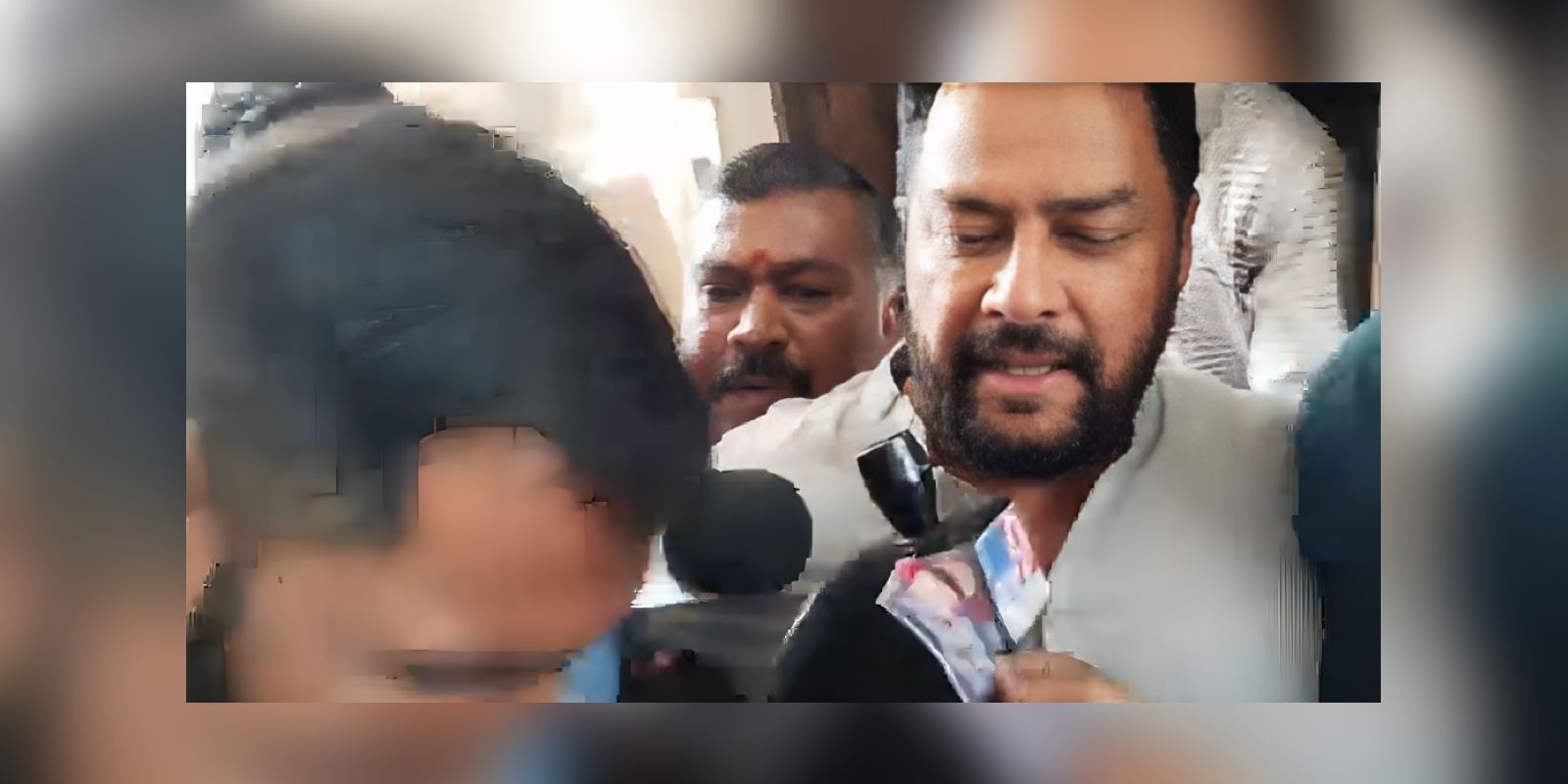 B Nagendra being taken into custody by ED.