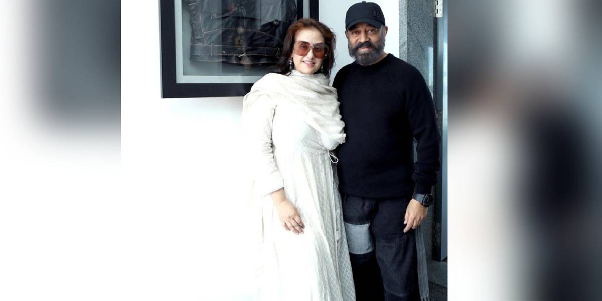 Kamal Haasan was in Mumbai to promote his upcoming film, 'Indian 2', the sequel to 'Indian' (1996).