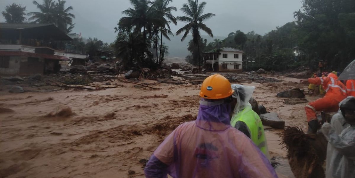 Rescue and relief operations at Wayanad landslide