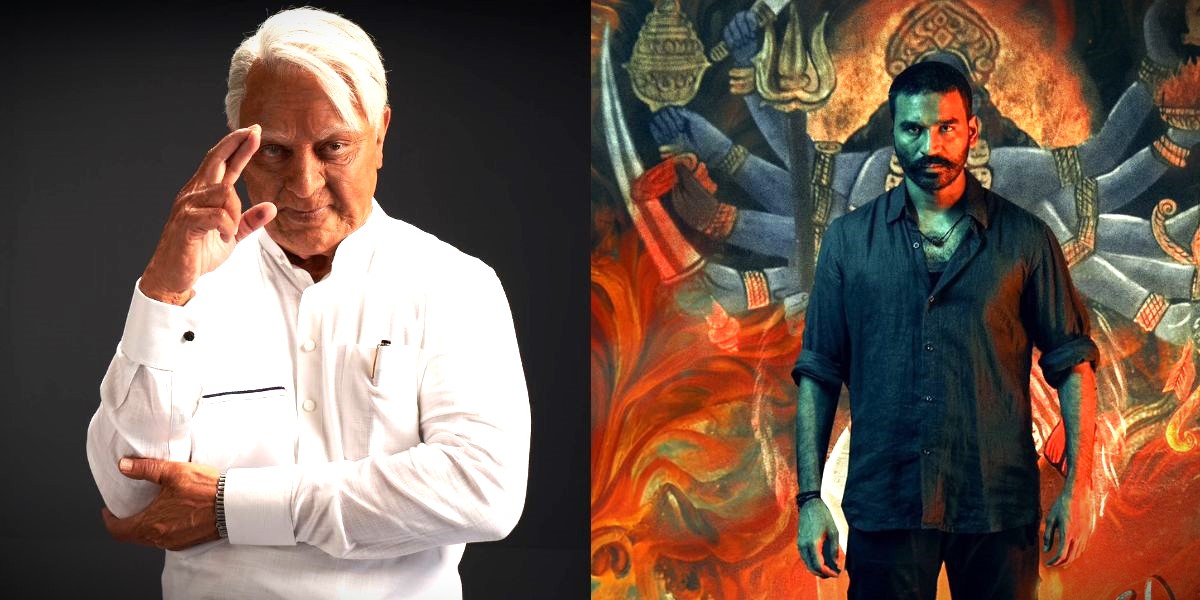 A still featuring Kamal Haasan from 'Indian 2', Dhanush in 'Raayan' poster. (X)
