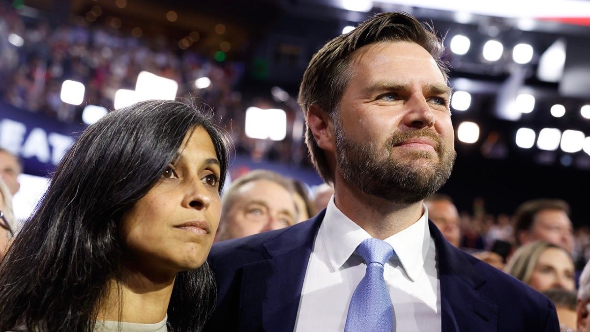 Usha Chilukuri with JD Vance