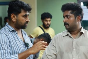 With Dhyan Sreenivasan on the sets of Partners