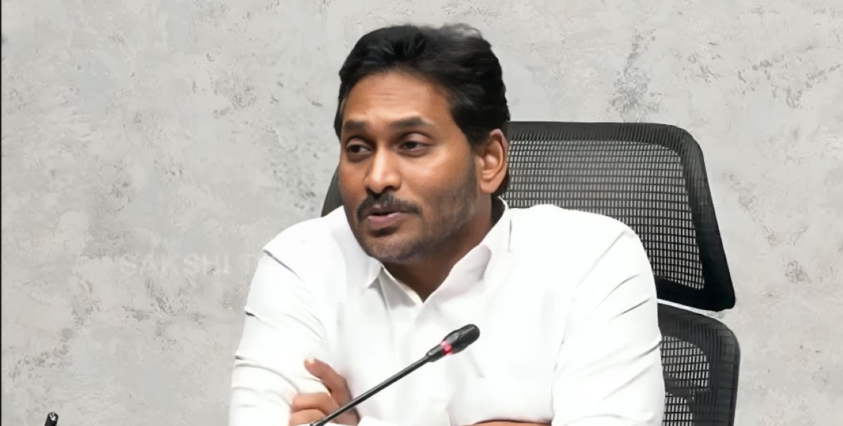 YS Jagan addressing the media