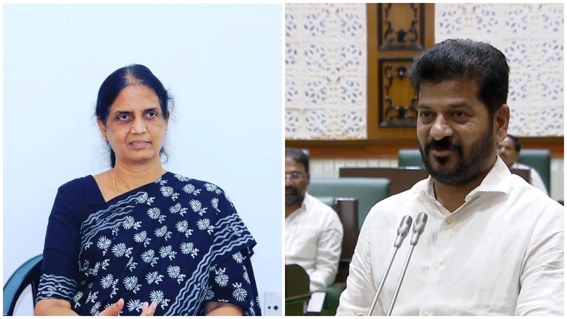 Telangana CM and Sabitha Indira Reddy spar in Assembly