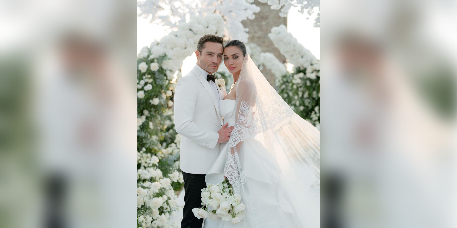 Amy Jackson and Ed Westwick share their wedding photos