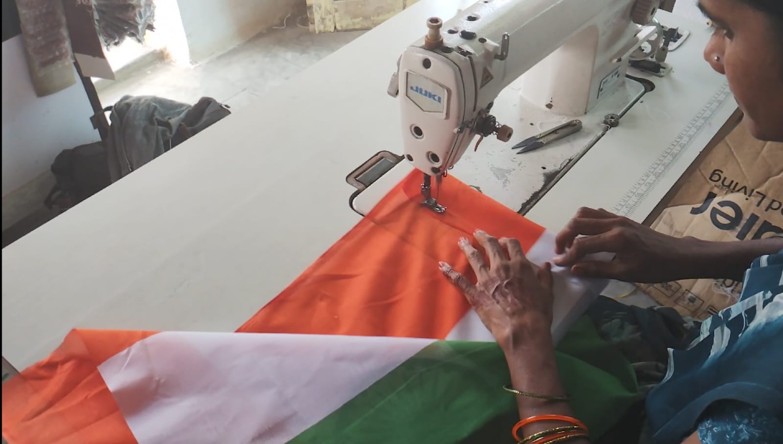 In Tgana’s Sircilla, stitching 100 flags will get you only ₹50