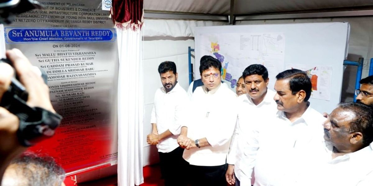 Ground breaking ceremony of Young India Skill University
