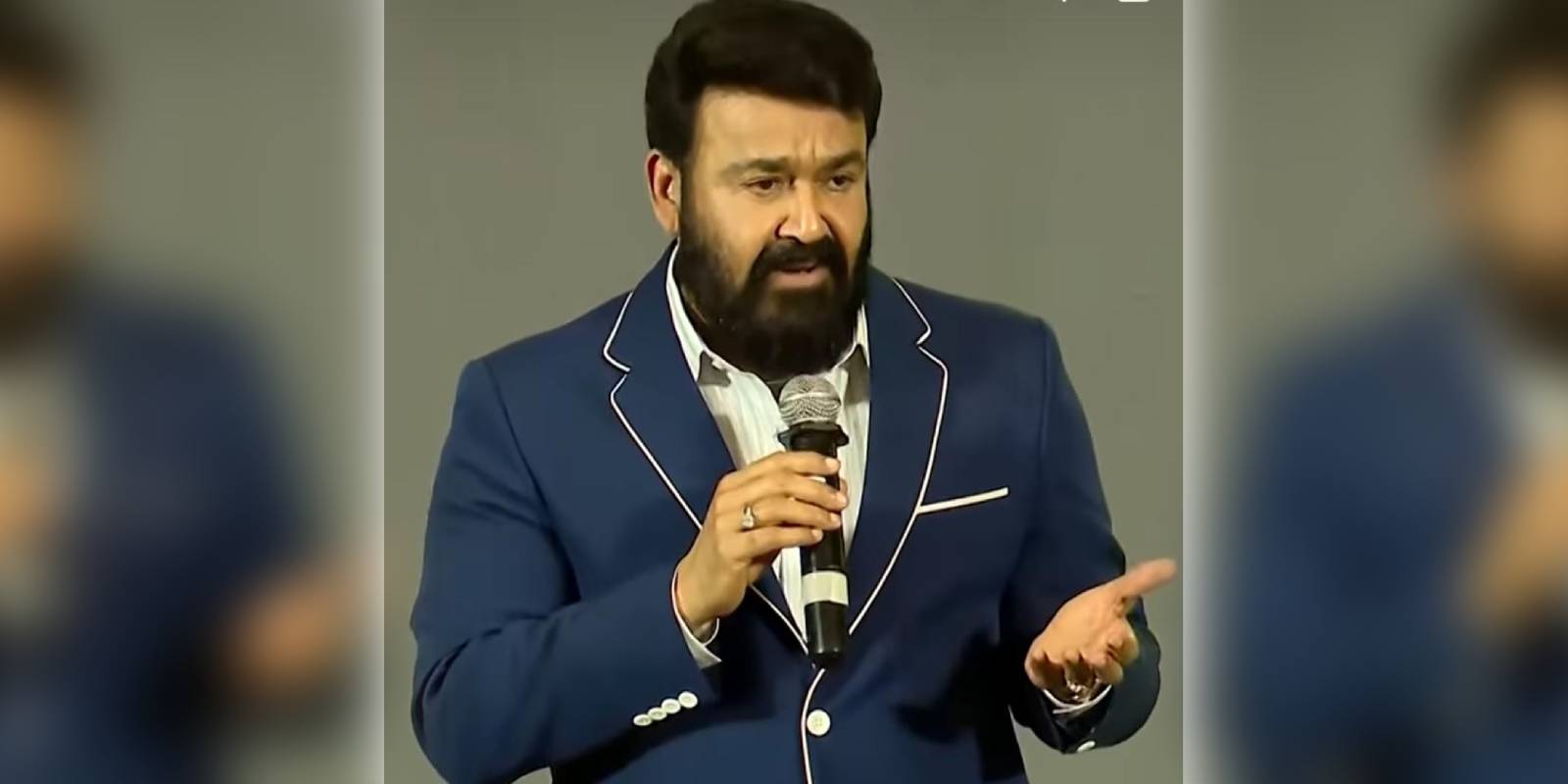 Mohanlal adressing the media
