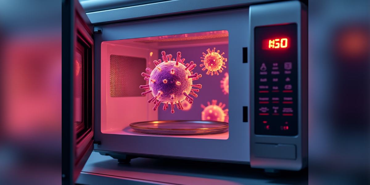 Bacteria in microwaves