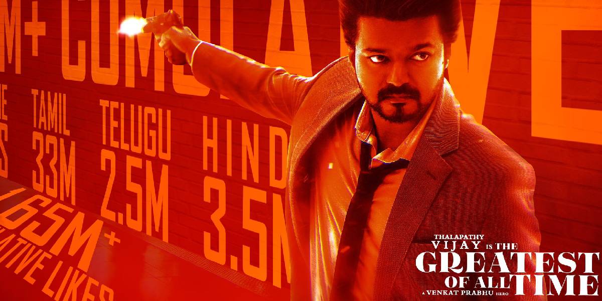Vijay headlines 'GOAT', directed by Venkat Prabhu. (X)