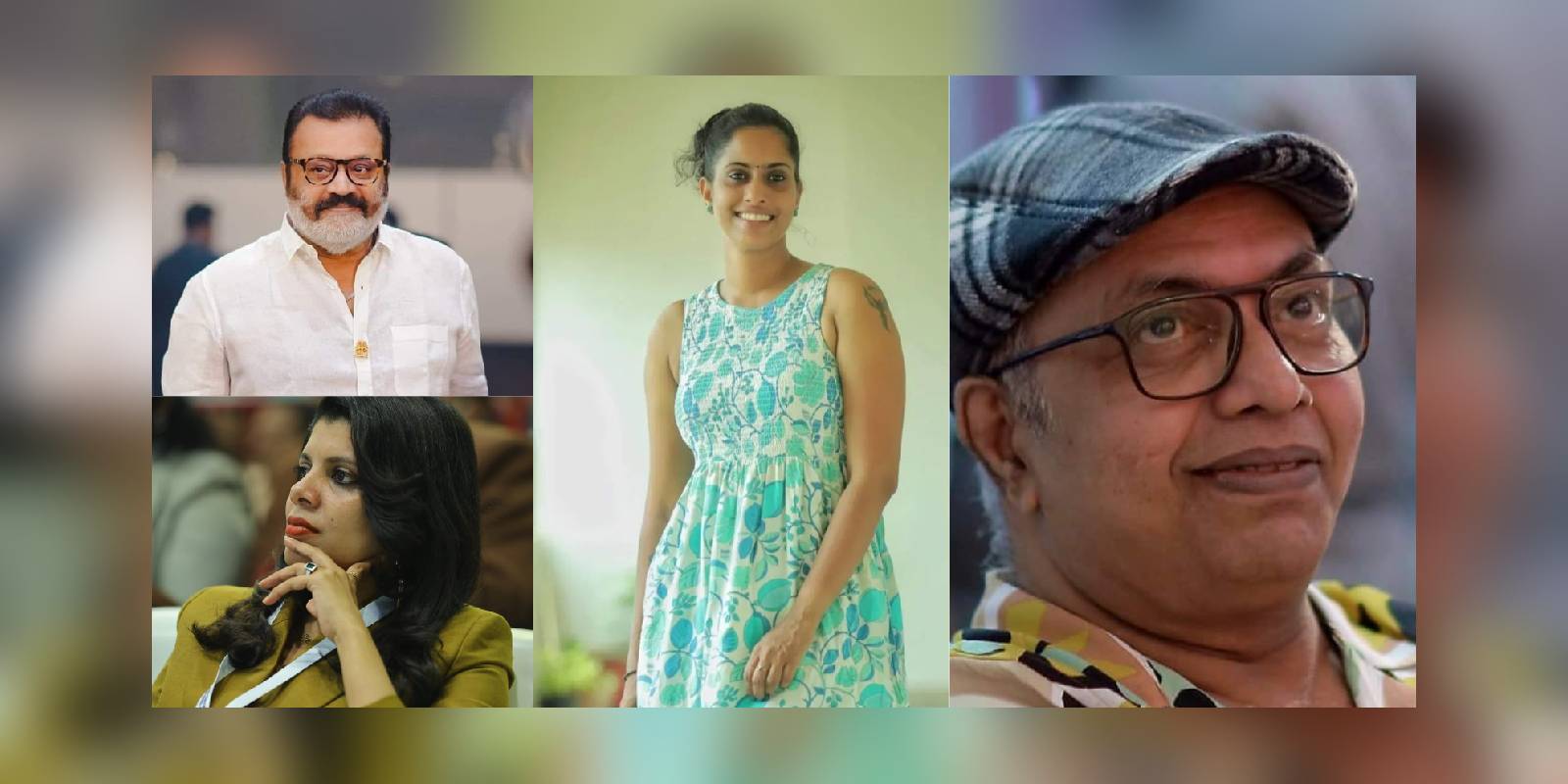 Suresh Gopi, Journalist Aparna Sen, Film Activist Arathy Sebastian, and Actor Shammi Thilakan