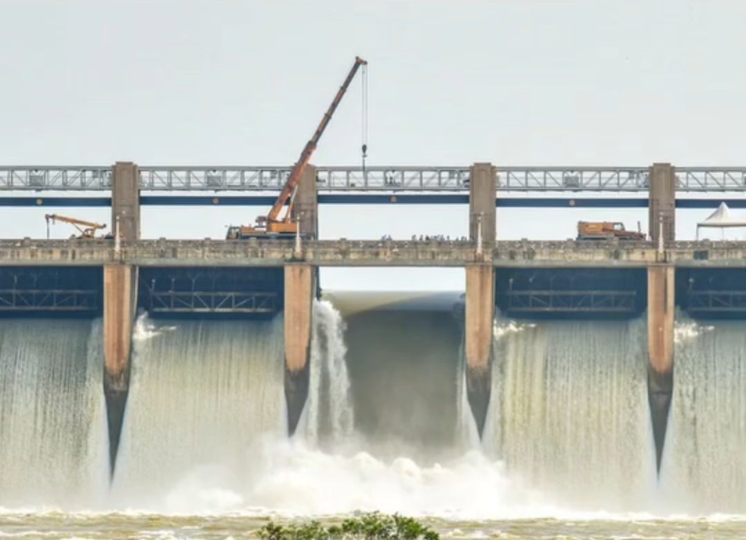 Karnataka Andhra Pradesh Tungabhadra Dam Restoration Work Crest Gate