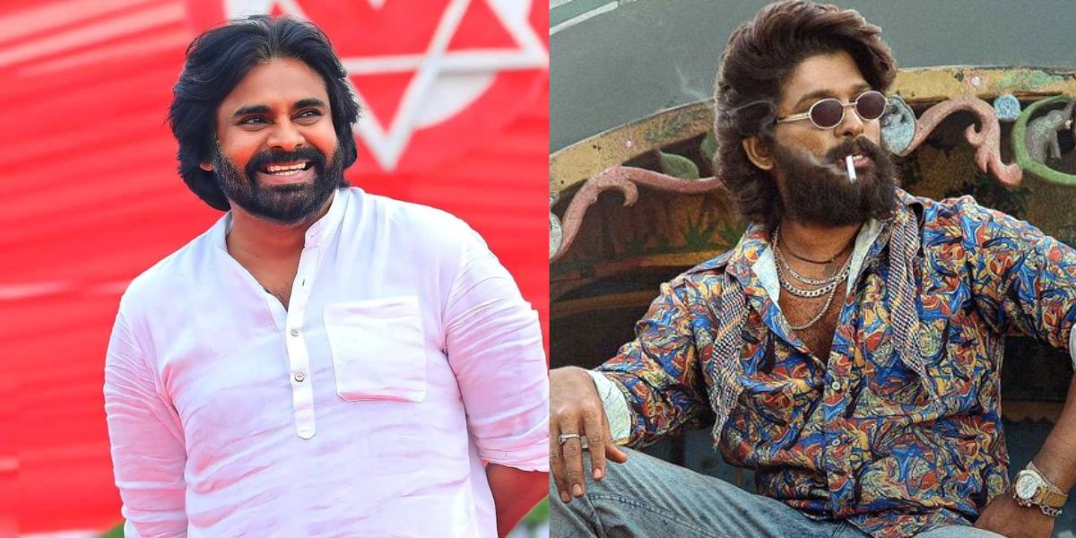 Pawan Kalyan; Allu Arjun in 'Pushpa: The Rise'. (X)