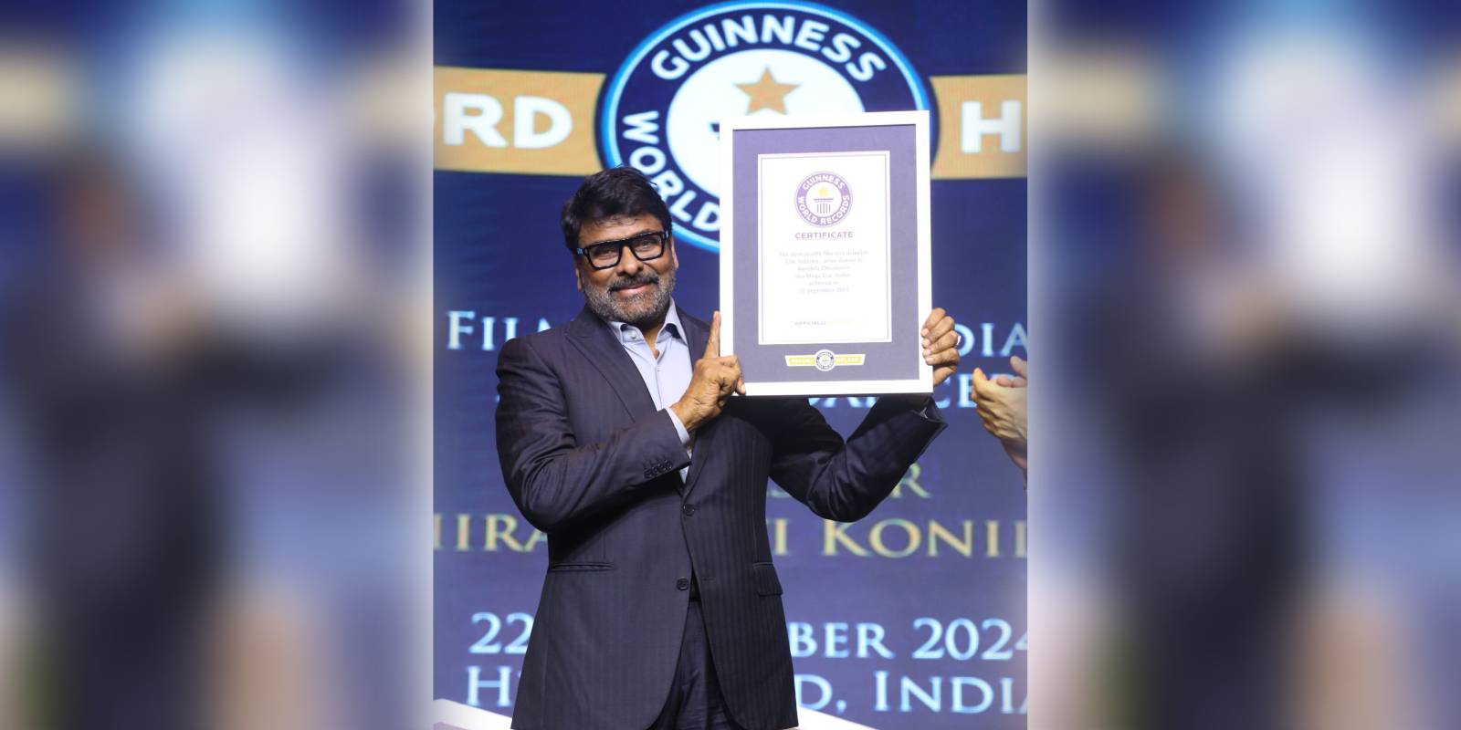 Chiranjeevi sets Guinness World Record as Most Prolific Film Star of Indian Cinema