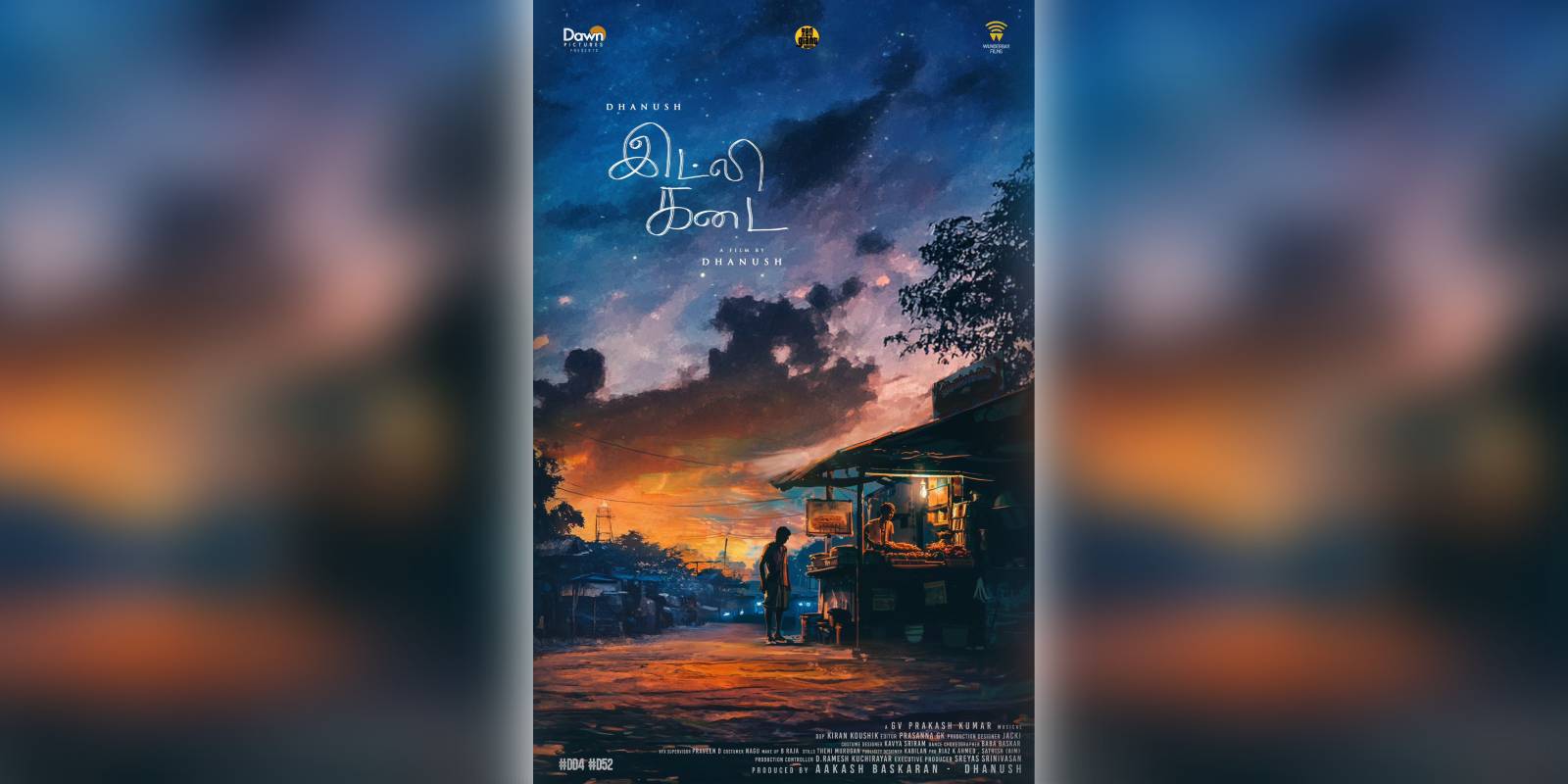 Dhanush's fourth directorial titled Idly Kadai