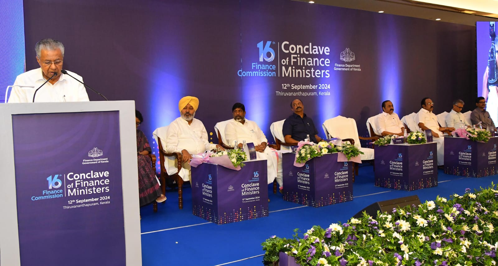 Kerala CM Pinarayi Vijayan leads conclave of states on fiscal federalism. (X/Pinarayi Vijayan)