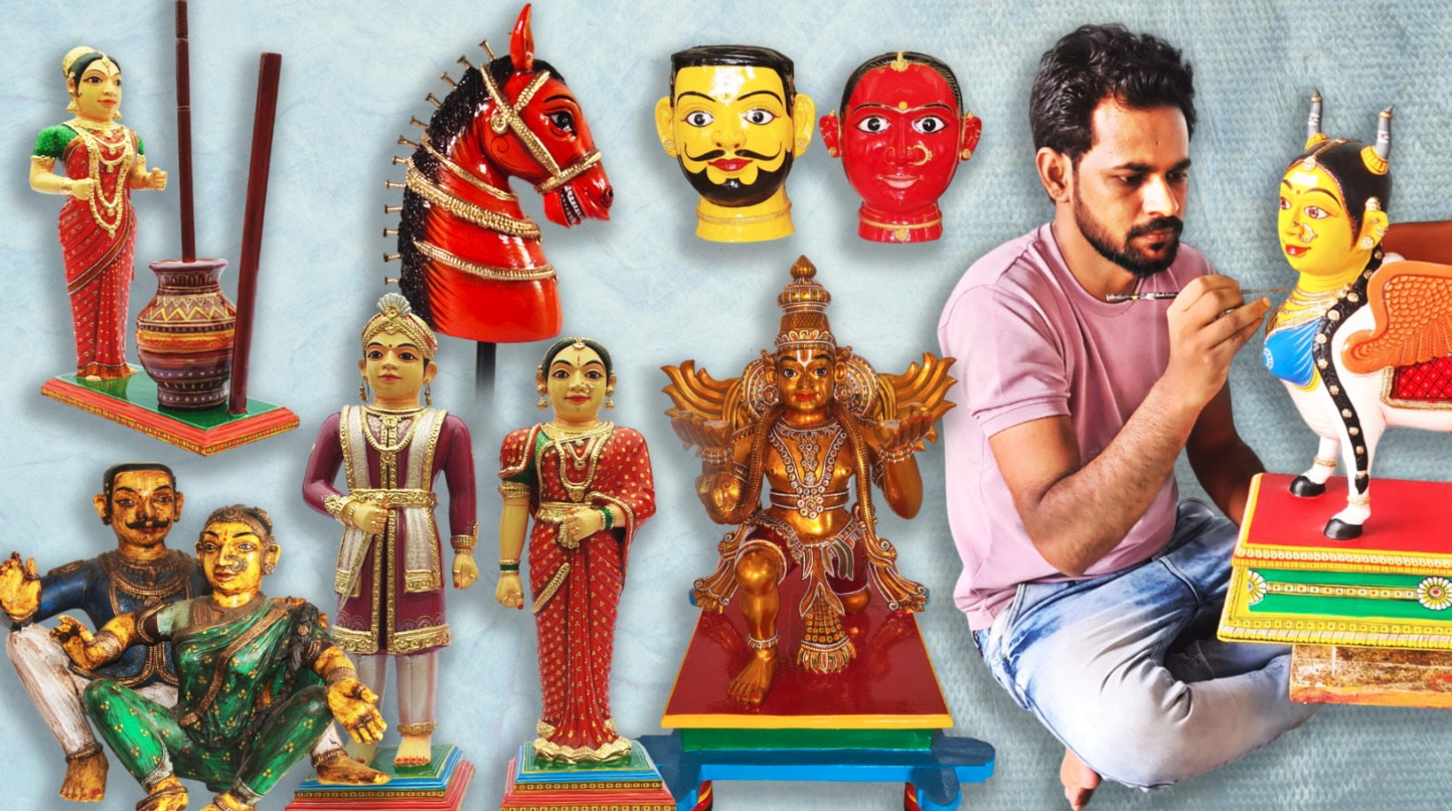 Kinnal Artist Santosh Kumar