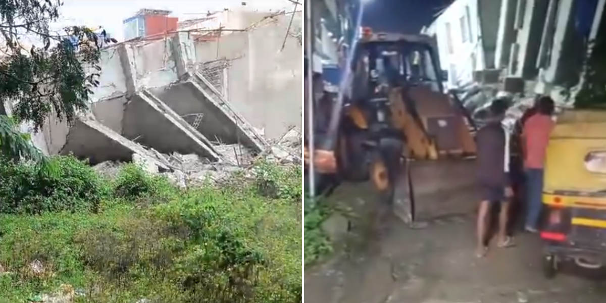 Several trapped in Bengaluru building collapse