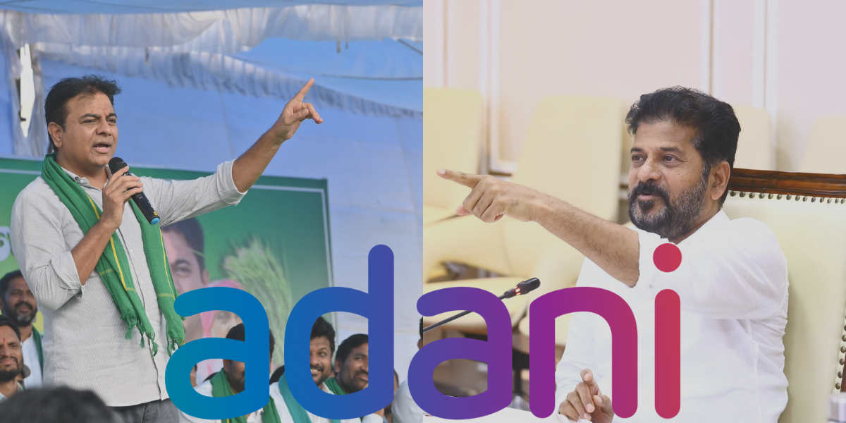In Telangana the Congress and BRS trade barbs about the Adani Group often