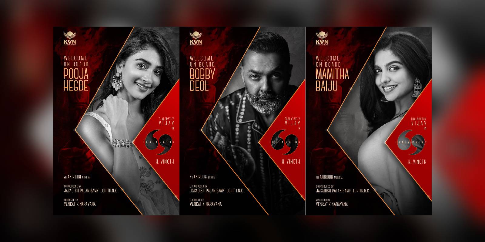 Pooja Hegde, Mamitha Baiju and Bobby Deol to join Thalapathy 69