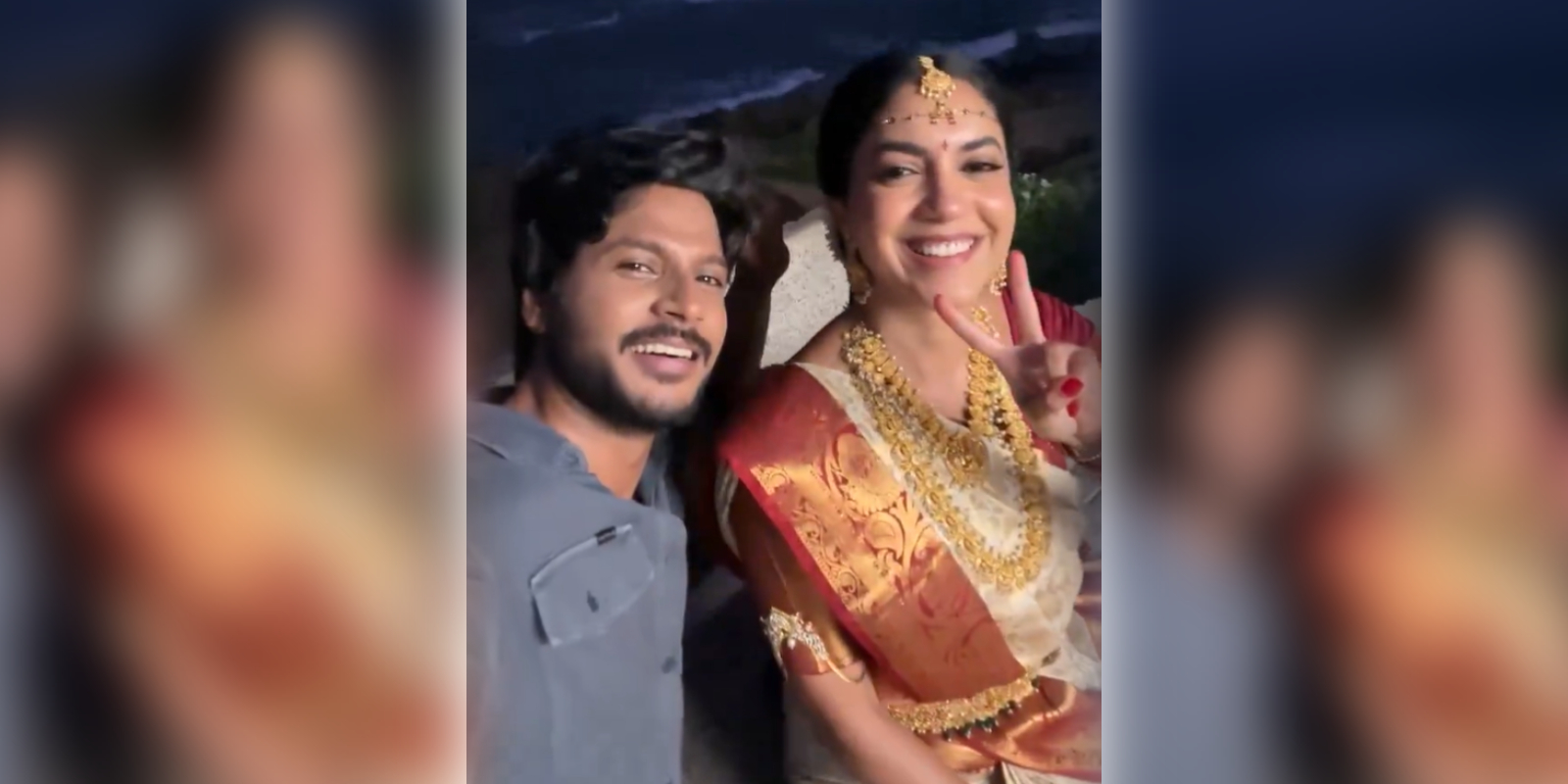 Ritu Varma and Sundeep Kishan on the sets of Majaka