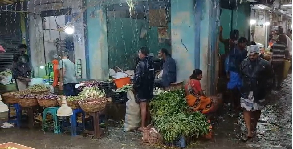 Koyambedu vegetable market.