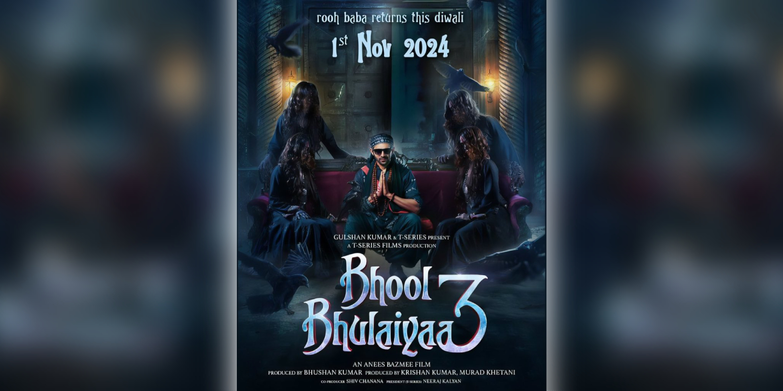 A poster of the film Bhool Bhulaiyaa 3