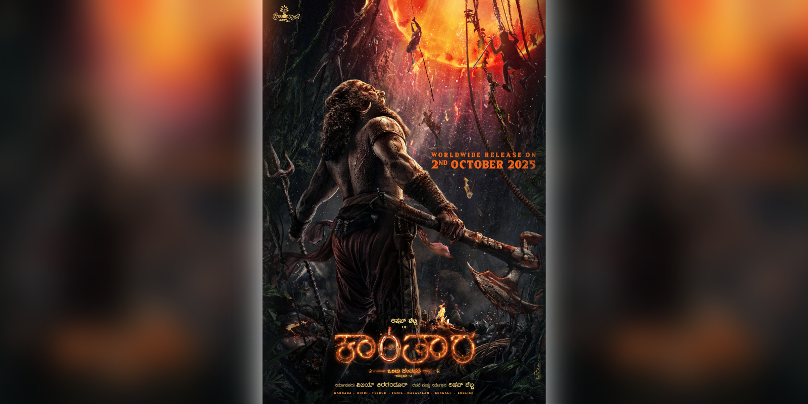 A poster of the film Kantara- A Legend Chapter 1