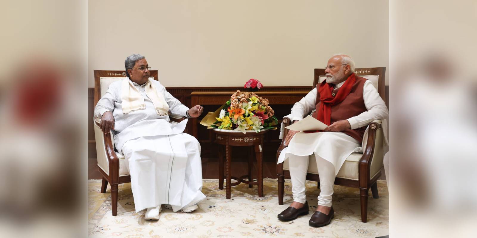 Karnataka CM Siddaramaiah meet PM Modi
