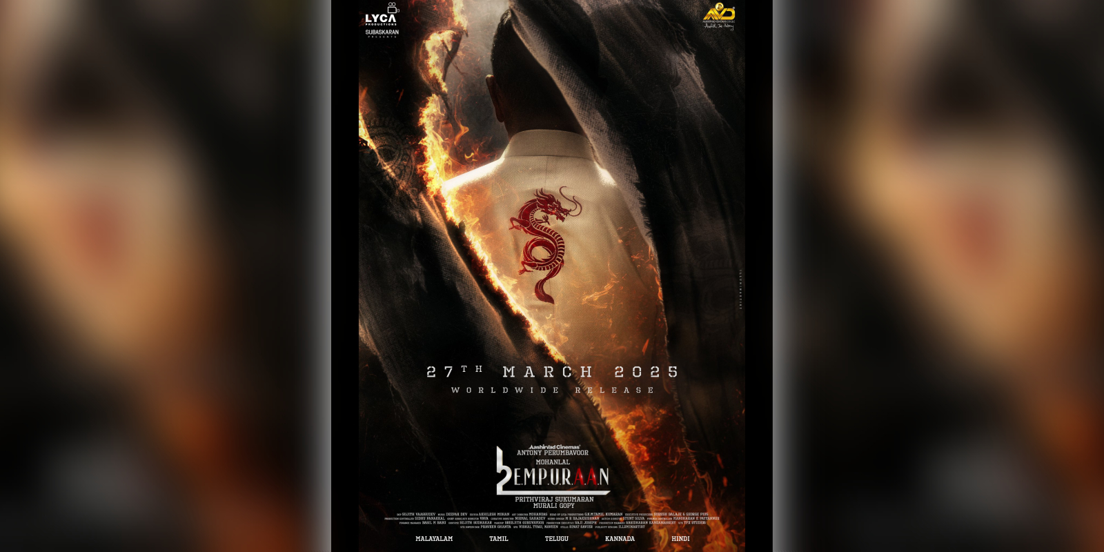 L2 Empuraan to release on 27 March 2025