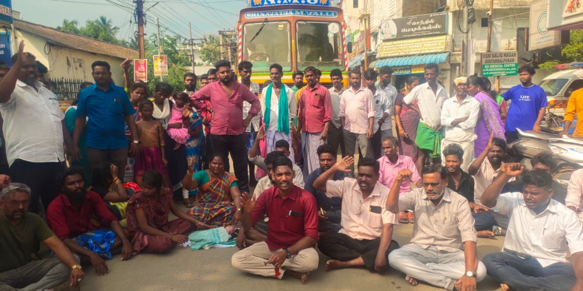Protest over newborn's death in Mayiladuthurai