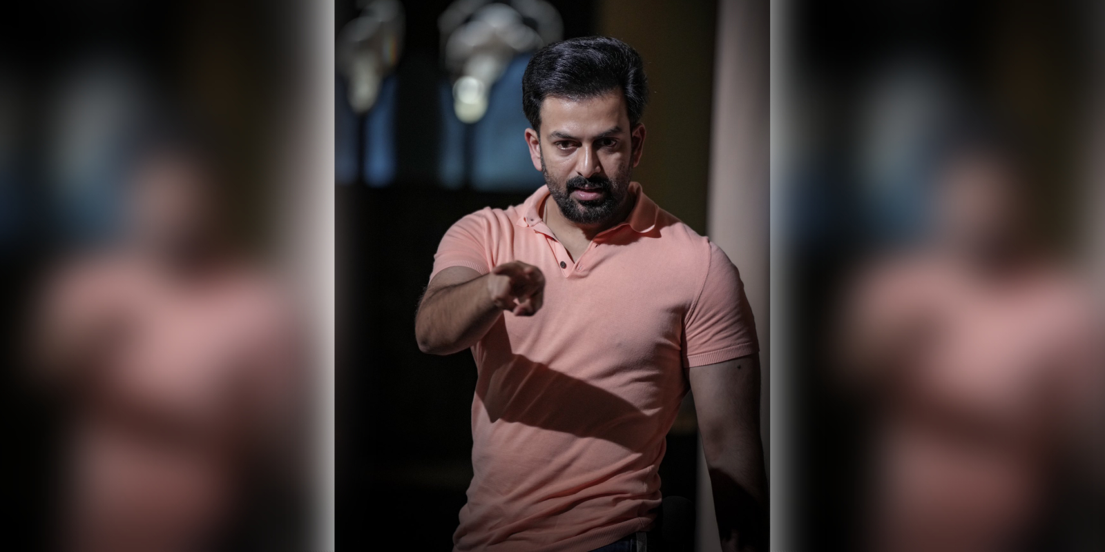 Prithviraj on the sets of Empuraan