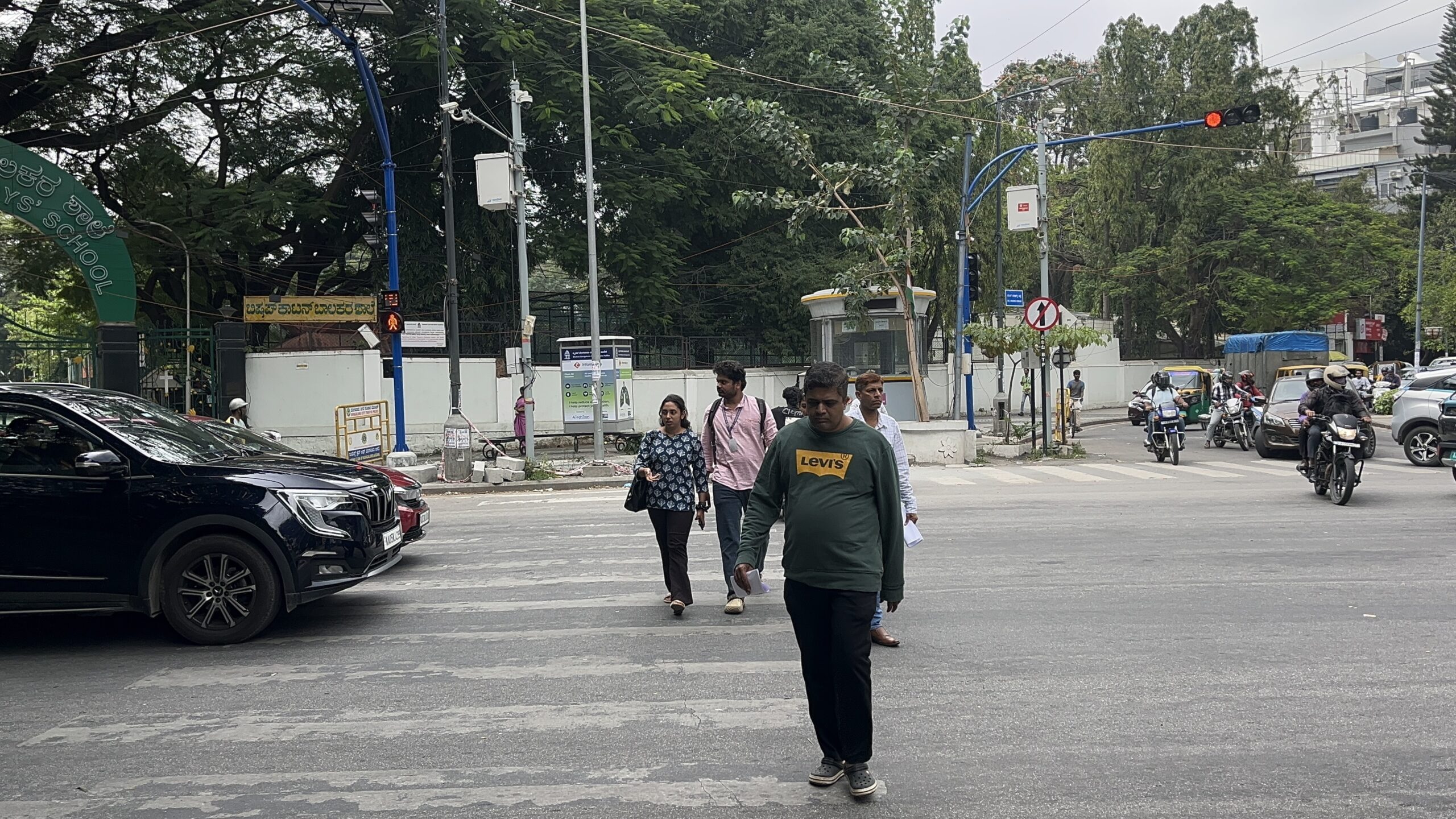 Motorists have scant regard for pedestrians as they stop their vehicles on zebra crossings.