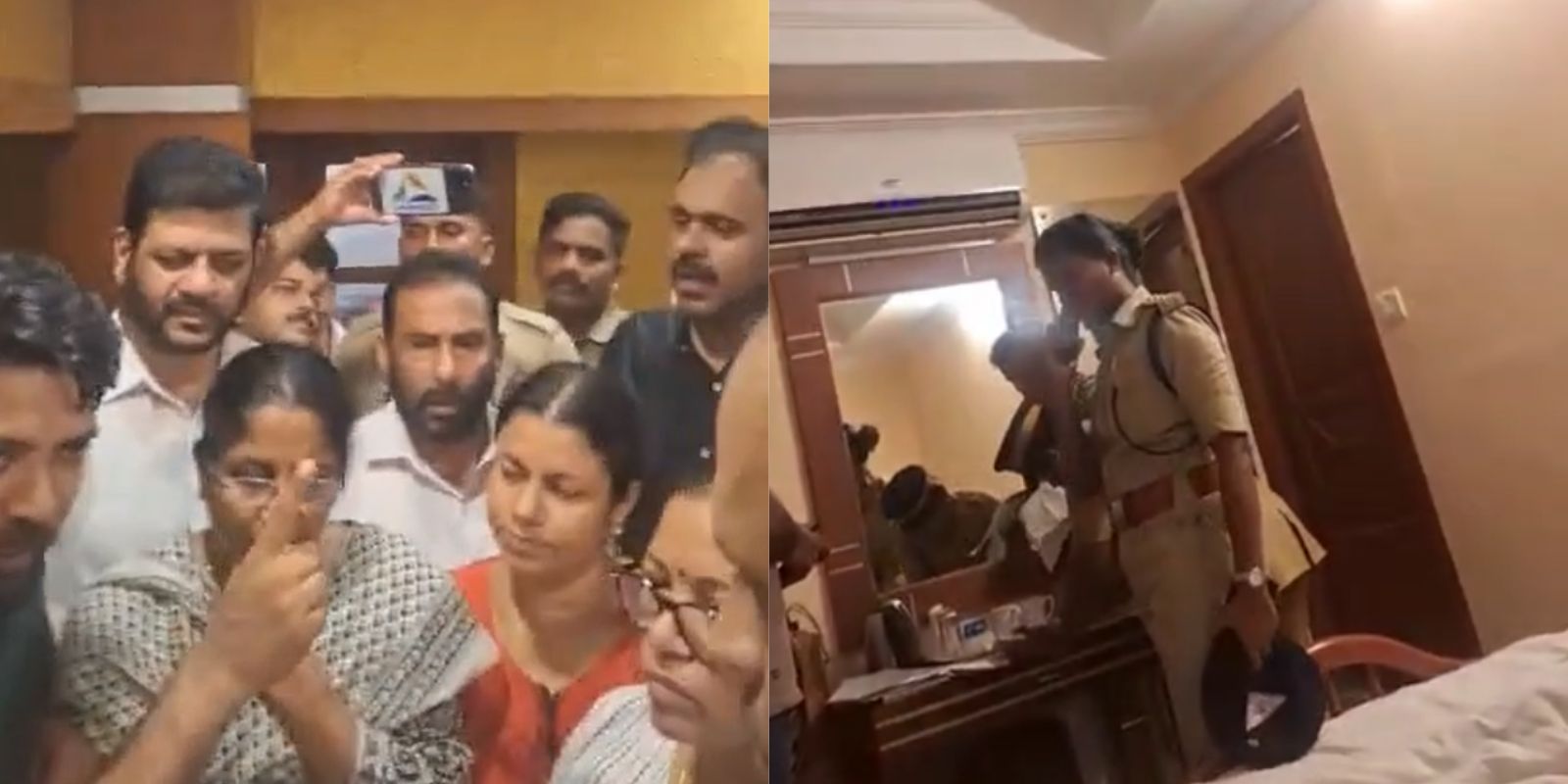 Police search Congress leaders hotel rooms in Palakkad