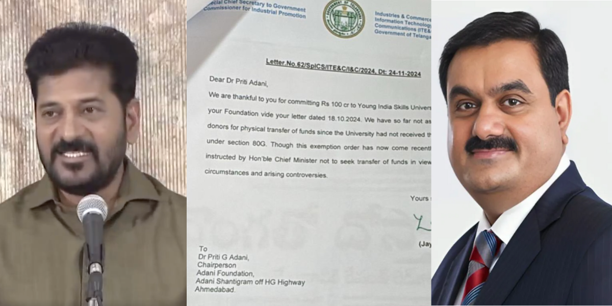 Telangana government halts transfer of ₹100 crore donation from Adani Foundation amid controversy