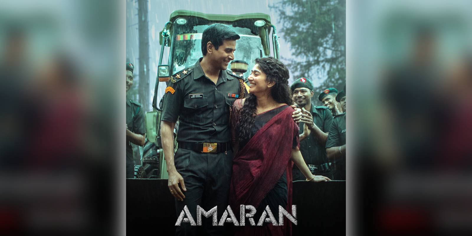 A poster of the film Amaran