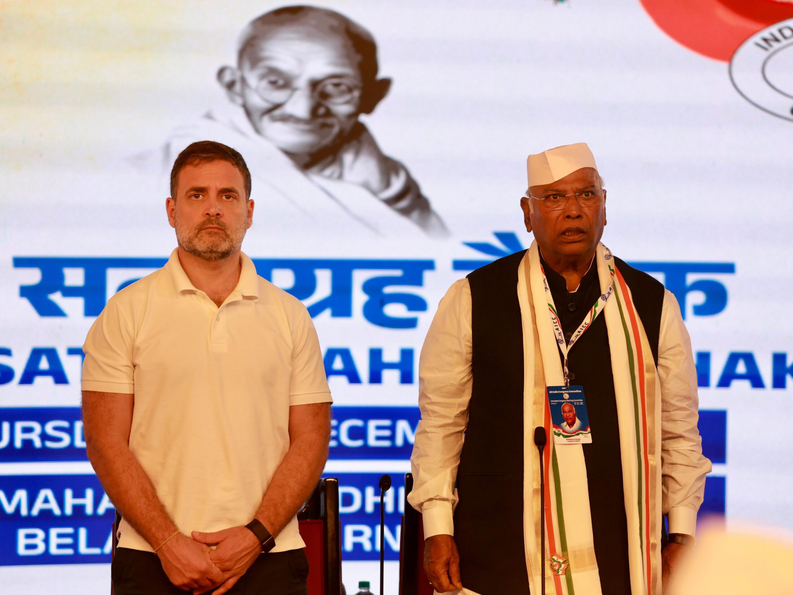 Congress working committee adopts resolution on gandhian legacy and constitutional protection