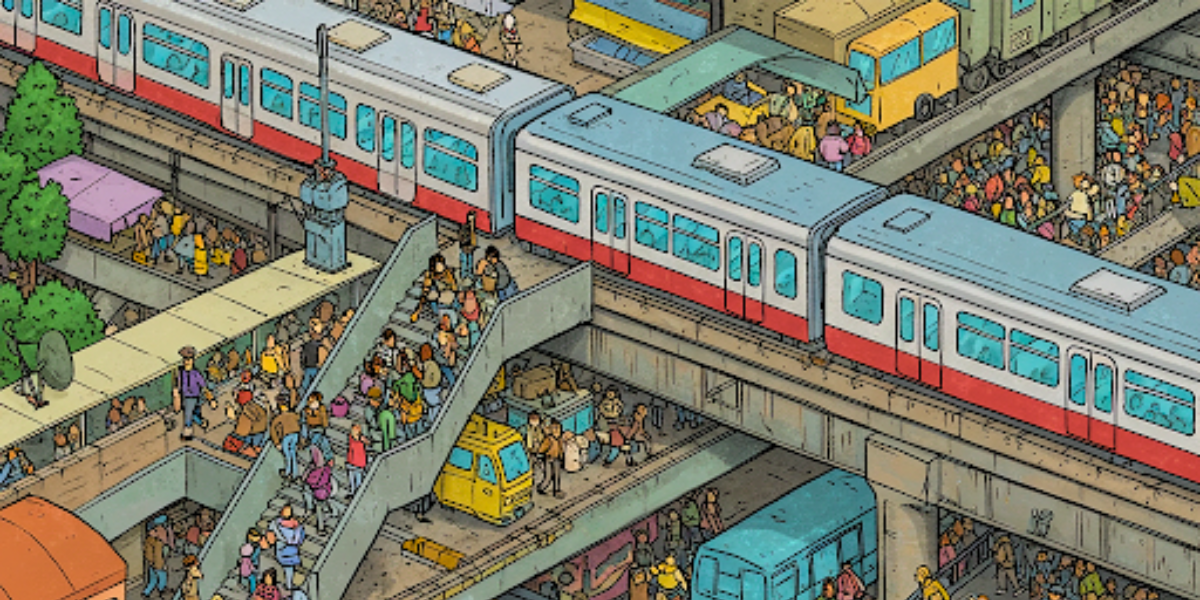 Metro service disruptions cause issues during rush hour in Hyderabad (AI Generated Image)