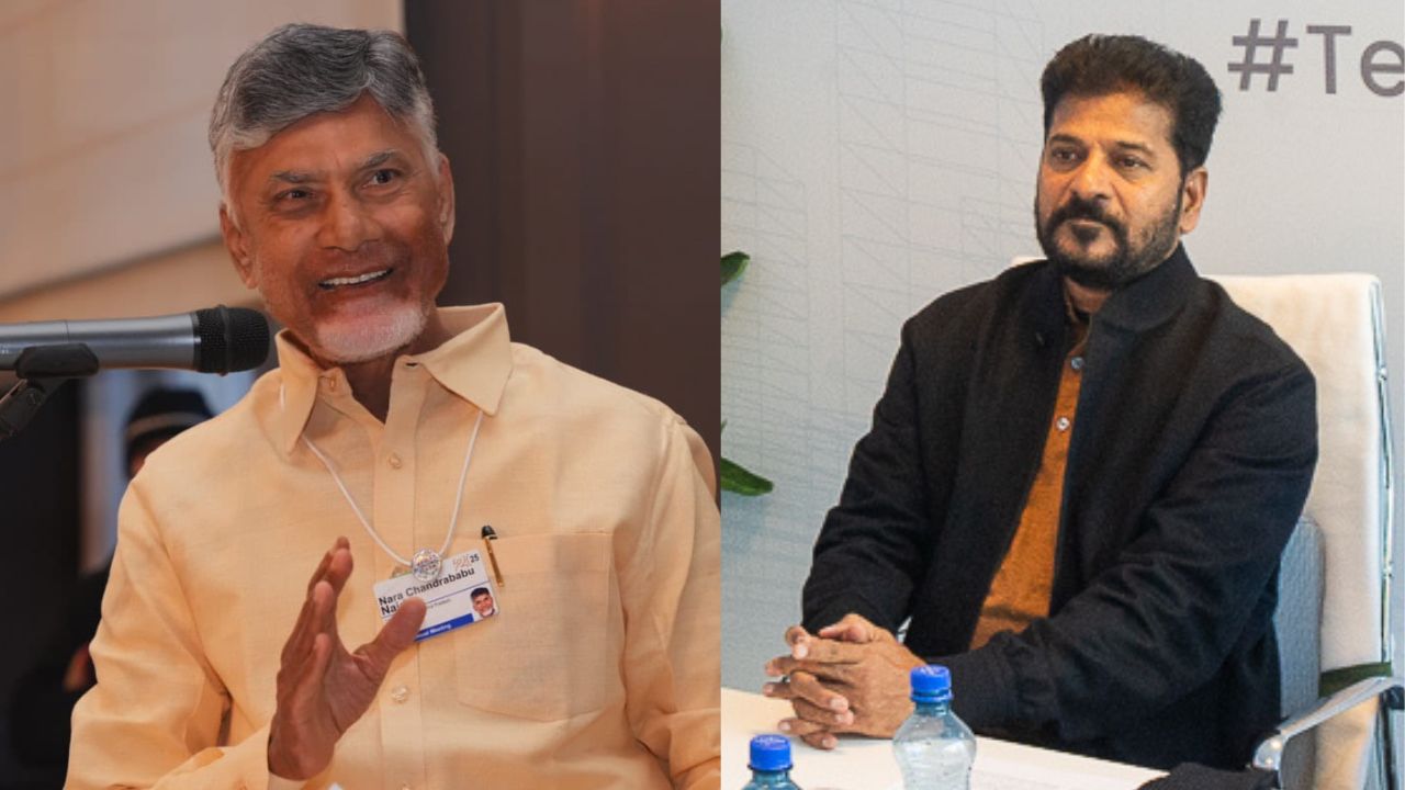 Andhra CM Chandrababu Naidu & Telangana CM A Revanth Reddy.