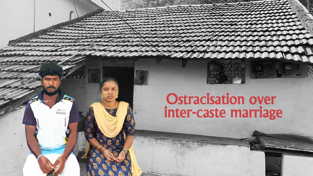 Caste groups are discriminating Sasikumar and his family over him marrying Sandhya, a person belonging to a Scheduled Caste.