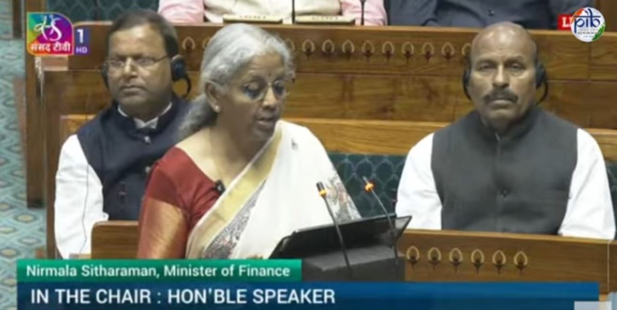 Nirmala Sitharaman during the budget
