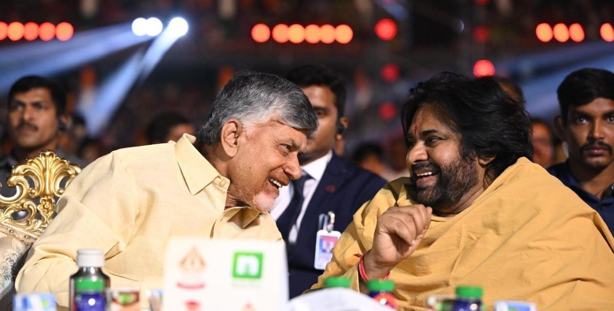 Pawan Kalyan with Chandrababu Naidu