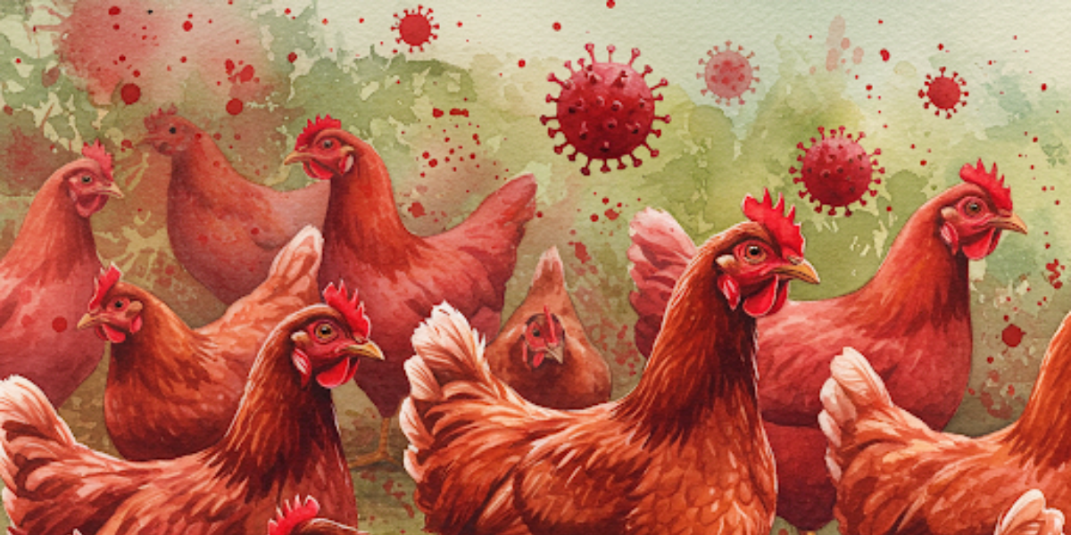 Avian influenza is a viral infection caused by influenza type A viruses that primarily affects birds, especially poultry.