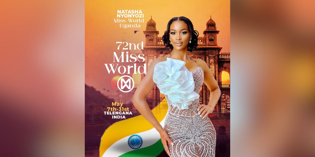 A poster of the Miss World competition.