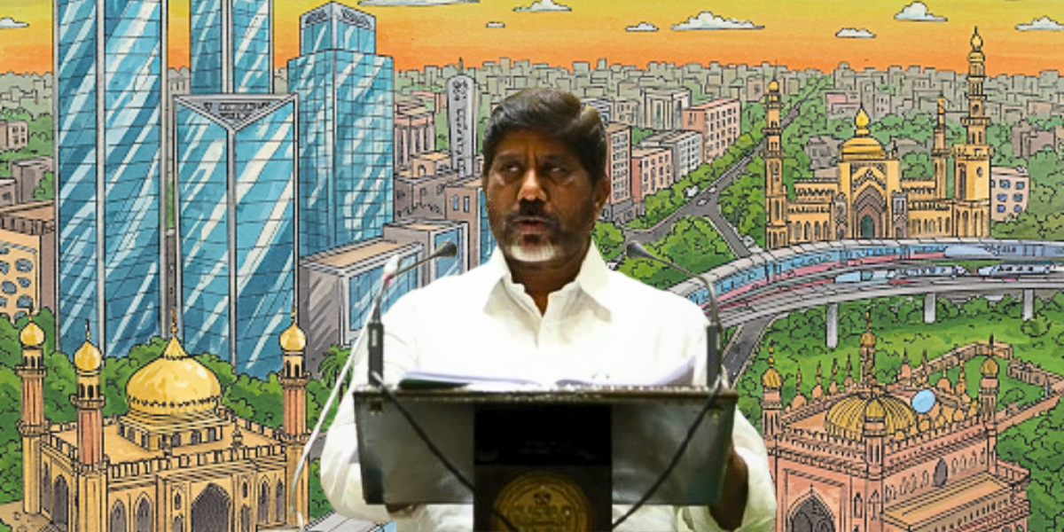 The Telangana budget emphasizes its effort in Hyderabad.