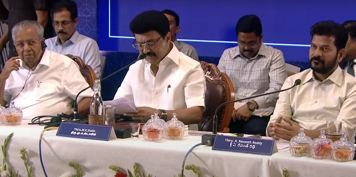 Tamil Nadu, Kerala, and Telangana Chief Ministers at the Fair Delimitation meet
