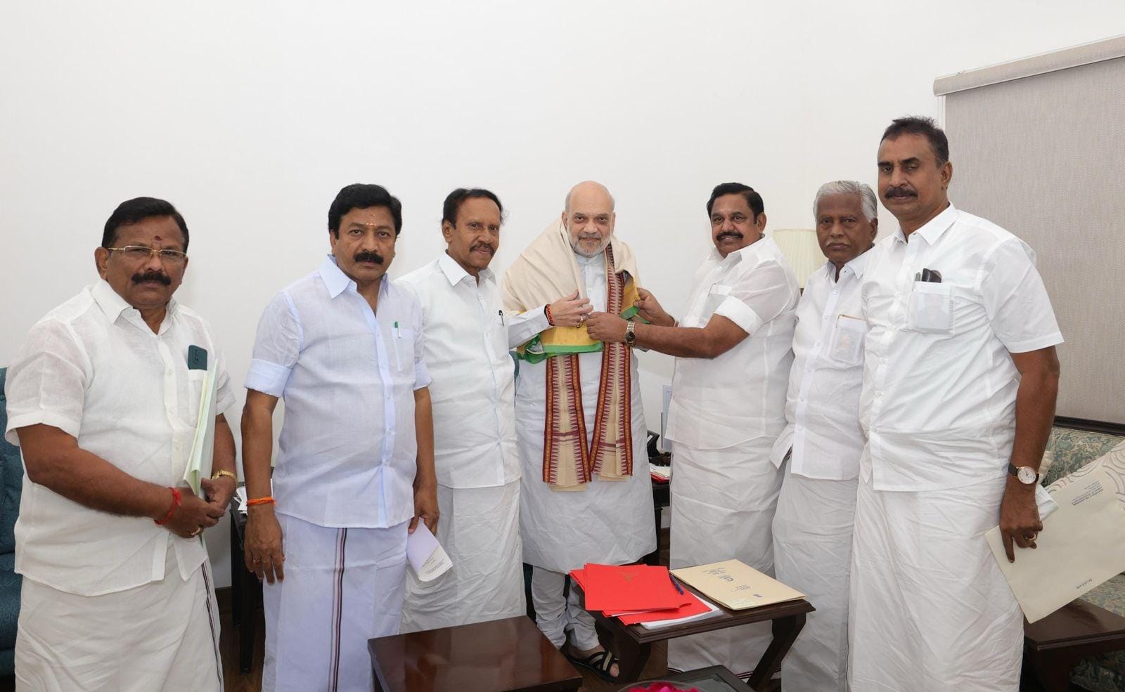 Amit Shah meets AIADMK leaders (X)