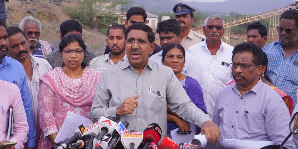 Andhra Pradesh Municipal Administration Minister P Narayana.