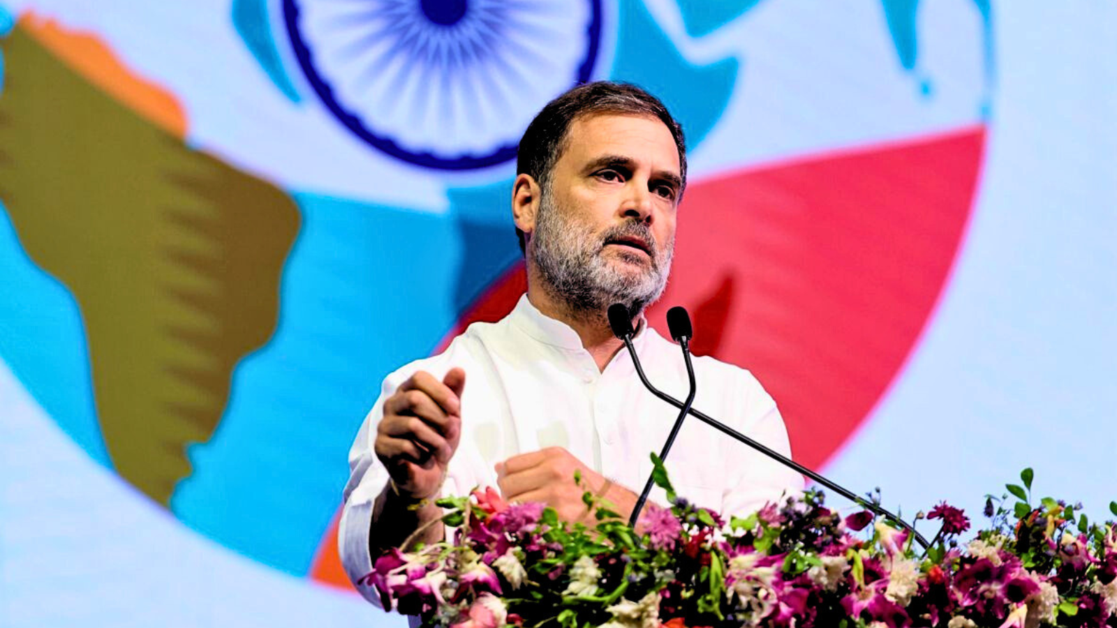 Rahul Gandhi at Bharat Summit 2025